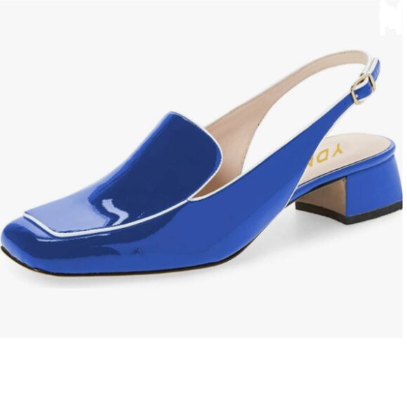 YDN Blue Slingback Heels, FITS best size 8! - Picture 1 of 8